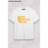 Unisex Bol Kalıp Wu Tang Clan V13 Baskılı Tişört - Beyaz - M
