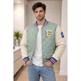 Unisex Bomber Kolej Ceket - XL - Bebek Mavisi