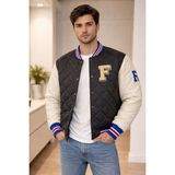Unisex Bomber Kolej Ceket - XL - Siyah