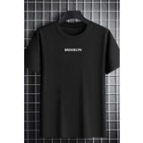 Unisex Brooklyn Baskılı T-Shirt