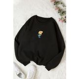 Unisex Cedric Üzümlü Kekim Baskılı Bisiklet Yaka Sweatshirt