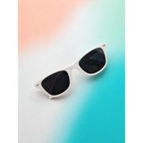 Unisex Çocuk Güneş Gözlüğü Popüler Çocuk Gözlüğü Kare Pimli Uv 400 Korumalı Polarize Gözlük - Beyaz
