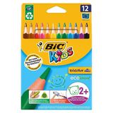 Unisex Çocuk Kids Evolution Üçgen Jumbo Kuru Boya Kalemi 12'Li Kutu