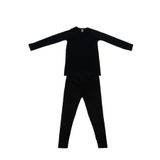 Unisex Çocuk Siyah Termal Alt Üst Takım D135-d136