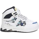Unisex Çocuk Sneaker Basketbol Hafif Comfort Anatomik Taban Lastikli Cırtlı Spor Ayakkabı - Mavi