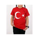unisex çocuk türk bayrağı t-shirt/ türk bayrağı t-shirt/ay yıldızlı t-shirt