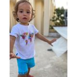 Unisex Çocuk Turkuaz Şort Lunatic Earth - 2 - 3 Yaş