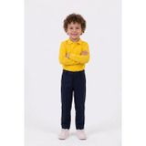 Unisex Çocuk Uzun Kollu Polo Yaka Lakost Okul Tişörtü