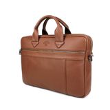 Unisex Çok Bölmeli 14 inç Evrak Ve Laptop Çantası (Taba)