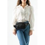 Unisex Çok Cepli, Su Geçirmez, Çapraz Askılı Bel Çantası (Freebag) Siyah Model: 571-7J