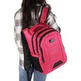 Unisex Çok Gözlü Ortopedik Sırt Destekli Günlük Sırt Çantası , Okul Sırt Çantası - One Size - Pembe