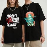 Unisex Demon Slayer T-Shirt MODEL4446 - Siyah