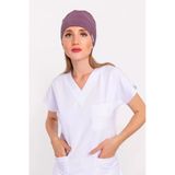 Unisex Düz Leylak Cerrahi Bone Hemşire Doktor Ameliyat Saç Bonesi