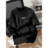 Unisex Erkek/kadın Brooklyn Renkli Özel Baskılı Oversize Pamuklu Bisiklet Yaka T-Shirt - Siyah