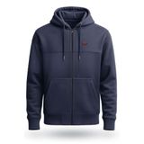 Unisex Fermuarli Sweatshirt%100 Pamuklu Kapşonlu Fermuarli Kanguru Cepli, Lacivert Propus, S, Lacivert Propus, S