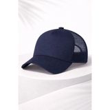 Unisex Fileli Şapka Lacivert – Yazlık Nefes Alabilir Trucker Cap - Standart