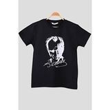 unisex genç yetişkin bayrak ay yıldızlı ve atatürklü 23 nisan 29 ekim 10 kasım gösteri t-shirt - Siyah - 2XL