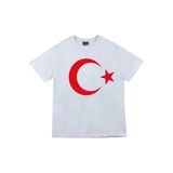 Unisex Genç Yetişkin Bayrak Ay Yıldızlı Ve Atatürklü 23 Nisan 29 Ekim 10 Kasım Gösteri T-shirt