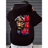 Unisex Kadın Erkek Kapüşonlu Kanguru Cepli Oversize Sweatshirt Hoodie The Ugly Life - 001-Siyah - 2XL