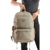 Unisex Kadın Sırt Çantası Gümlük Kullanıma Uygun Büyük Boy Seyahat Çantası 43*30 cm Okul Çantası - 43 x 30 cm - Bej