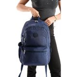Unisex Kadın Sırt Çantası Gümlük Kullanıma Uygun Büyük Boy Seyahat Çantası 43*30 cm Okul Çantası - 43 x 30 cm - Lacivert