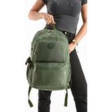 Unisex Kadın Sırt Çantası Gümlük Kullanıma Uygun Büyük Boy Seyahat Çantası 43*30 cm Okul Çantası - 43 x 30 cm - Yeşil