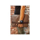 Unisex Kahverengi Kanvas Su Geçirmez 13 & 14 Inç Bilgisayar Laptop Kılıfı