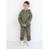 Unisex Kapşonlu Eşofman Takımı - Haki - 4 - 5 Yaş