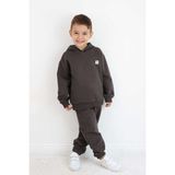 Unisex Kapşonlu Eşofman Takımı - Kahve - 6 - 7 Yaş