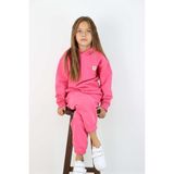 Unisex Kapşonlu Eşofman Takımı - Pembe - 7 - 8 Yaş