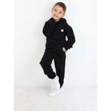 Unisex Kapşonlu Eşofman Takımı - Siyah - 4 - 5 Yaş