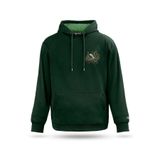 Unisex Kapşonlu Sweatshirt Ahtapot Tasarım Kapşonlu Sweatshirt, Nefti yeşil, L