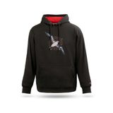 Unisex Kapşonlu Sweatshirt Albatros Kapşonlu Sweatshirt, Siyah, L
