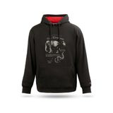 Unisex Kapşonlu Sweatshirt Anatomy Elephant Tasarım Kapşonlu Sweatshirt, Siyah, 2XL