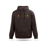 Unisex Kapşonlu Sweatshirt Dolunay Tasarım, Kahverengi, S