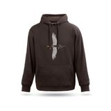Unisex Kapşonlu Sweatshirt Hope Tasarım Sweatshirt, Kahverengi, M