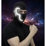Unisex Kar Maskesi Balaklava Reflektörlü Nefes Alabilen Motorcu Maskesi- - 0 - Siyah