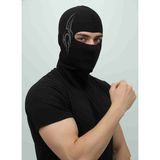 Unisex Kar Maskesi Balaklava Reflektörlü Nefes Alabilen Motorcu Maskesi- - Siyah