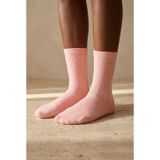 Unisex K&B Nakışlı Soket Çorap Pembe