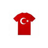 Unısex Kısa Kol Çocuk Bayrak Ay Yıldızlı 23 Nisan 29 Ekim 10 Kasım Gösteri T-shırt BAYRAKMODATSHIRT1