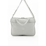 Unisex Klinkır Açık Gri Renkli Suya Dayanıklı Laptop Bölmeli Çapraz Askılı Evrak Ve Laptop Çantası