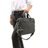 Unisex Klinkır Koyu Gri Renkli Suya Dayanıklı Laptop Bölmeli Çapraz Askılı Evrak Ve Laptop Çantası
