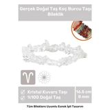 Unisex Koç Burcu Enerjisini Yükselten Doğal Taş Bileklik Koç Burçları Için Burç Taşı Bileklik