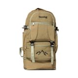 Unisex Körüklü Kanvas Kumaş Laptop Bölmeli Outdoor Sırt Çantası Dağcı Sırt Çantası Escp02 Bej Bej
