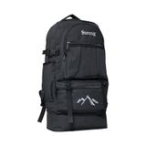 Unisex Körüklü Kanvas Kumaş Laptop Bölmeli Outdoor Sırt Çantası Dağcı Sırt Çantası Escp02 Siyah Siyah