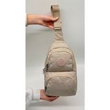 Unisex Krinkıl Su Geçirmez Modern Body Bag Çapraz Omuz Çantası 3300 Bej