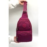 Unisex Krinkıl Su Geçirmez Modern Body Bag Çapraz Omuz Çantası 3300 Bordo