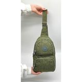 Unisex Krinkıl Su Geçirmez Modern Body Bag Çapraz Omuz Çantası 3300 Haki
