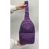Unisex Krinkıl Su Geçirmez Modern Body Bag Çapraz Omuz Çantası 3300 Mor