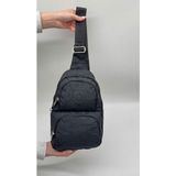Unisex Krinkıl Su Geçirmez Modern Body Bag Çapraz Omuz Çantası 3300 Siyah